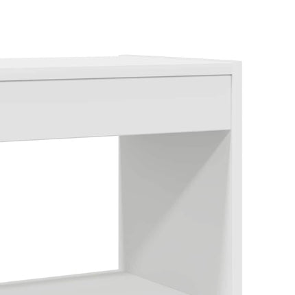 Bokskåp med hylla Vit 80 x 30 x 198 cm Konstruerat trä