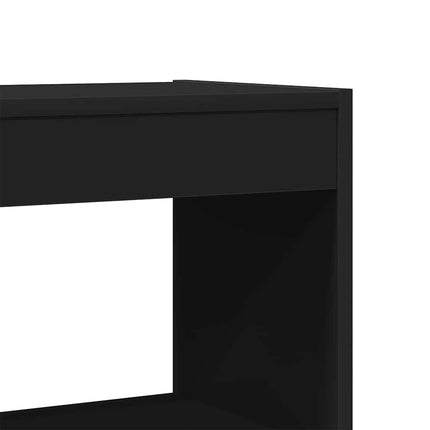 Bokskåp Svart 100 x 30 x 198 cm Konstruerat trä