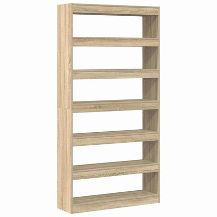 Bokskåp Sonoma-ek 100 x 30 x 198 cm Konstruerat trä