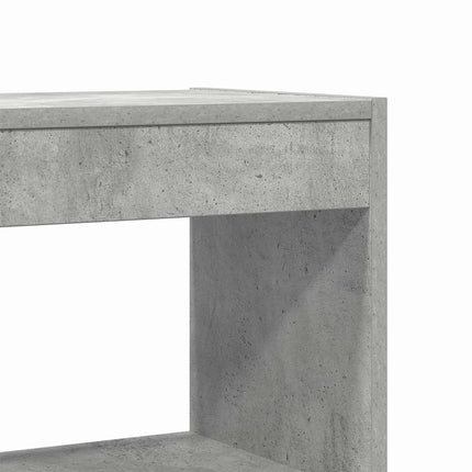 Bokskåp Betonggrå 100 x 30 x 198 cm Konstruerat trä