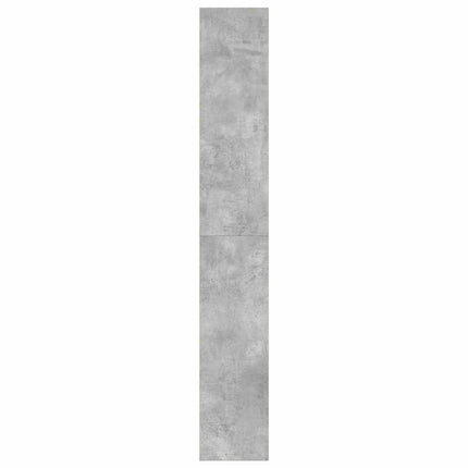 Bokskåp Betonggrå 100 x 30 x 198 cm Konstruerat trä