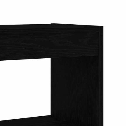 Bokskåp Svart Ek 100 x 30 x 198 cm Konstruerat trä