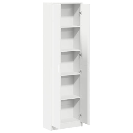 Garderob med hylla Vit 55 x 25 x 189 cm Konstruerat trä
