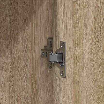 Garderob med hylla Sonoma-ek 55 x 25 x 189 cm Konstruerat trä