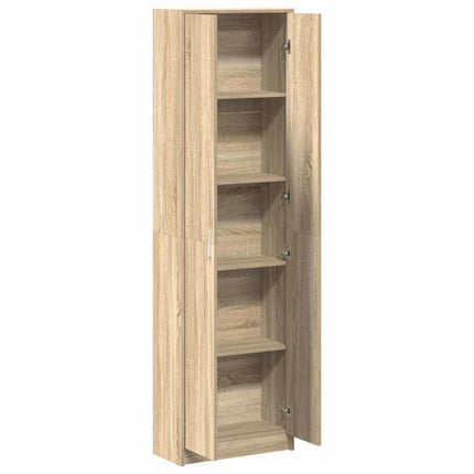 Garderob med hylla Sonoma-ek 55 x 25 x 189 cm Konstruerat trä
