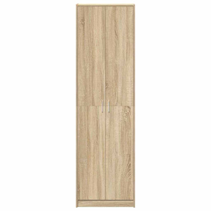 Garderob med hylla Sonoma-ek 55 x 25 x 189 cm Konstruerat trä