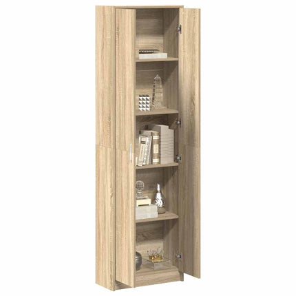 Garderob med hylla Sonoma-ek 55 x 25 x 189 cm Konstruerat trä