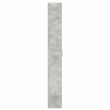 Garderob med hylla Betonggrå 55 x 25 x 189 cm Konstruerat trä