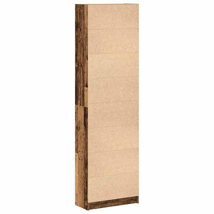 Garderob med hylla Gammalt trä 55 x 25 x 189 cm Konstruerat trä