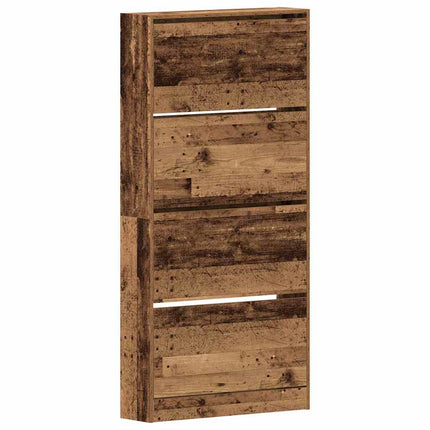 Skoskåp 80 x 21 x 163,5 cm Konstruerat trä Gammalt trä