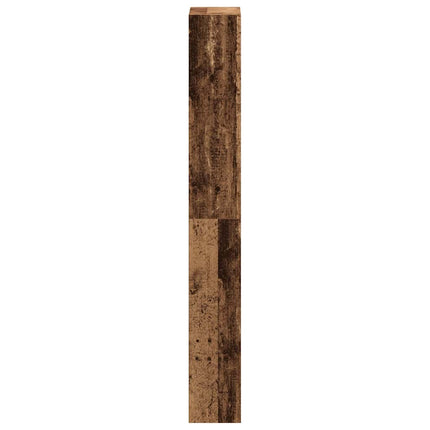 Skoskåp med dörr Gammalt trä 80 x 21 x 163,5 cm Konstruerat trä