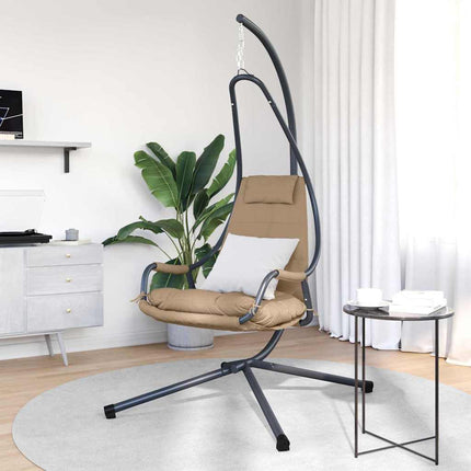Hängande äggstol Taupe 94 x 107 x 196,5 cm Stål