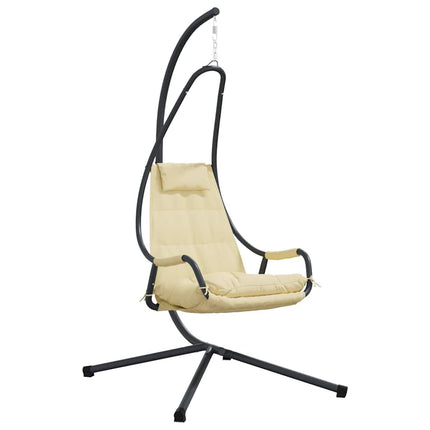 Hängande äggstol Beige 94 x 107 x 196,5 cm Stål