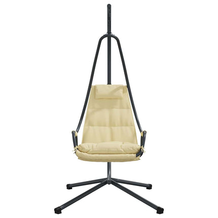 Hängande äggstol Beige 94 x 107 x 196,5 cm Stål