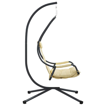 Hängande äggstol Beige 94 x 107 x 196,5 cm Stål