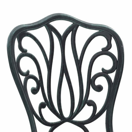Trädgårds Bistro Set 3 pcs Grön Aluminium