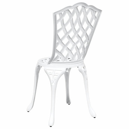Trädgård Stol 2 pcs Vit 39 x 40 x 87cm Aluminium