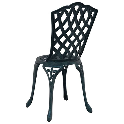 Trädgård Stol 2 pcs Grön 39 x 40 x 87cm Aluminium