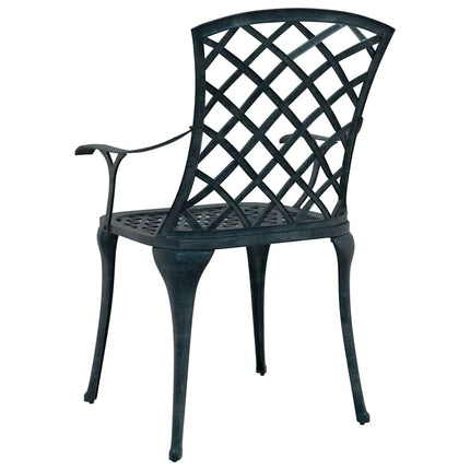 Trädgård Stol 4 pcs Grön 61 x 60,5 x 93cm Aluminium