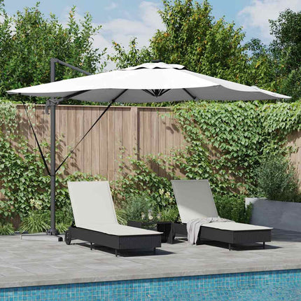 Parasoll Sand 286 x 284 x 270 cm Aluminium och Polyester