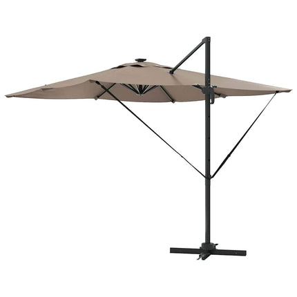 Parasoll Taupe 286 x 284 x 270 cm Aluminium och Polyester