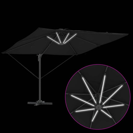 Parasoll Svart 286 x 284 x 270 cm Aluminium och Polyester