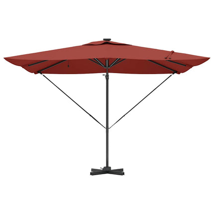 Parasoll Terracotta 286 x 284 x 270 cm Aluminium och Polyester