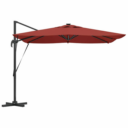 Parasoll Terracotta 286 x 284 x 270 cm Aluminium och Polyester