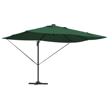 Parasoll Grön 352 x 251 x 265 cm Polyester och aluminium