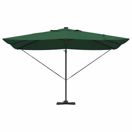 Parasoll Grön 352 x 251 x 265 cm Polyester och aluminium