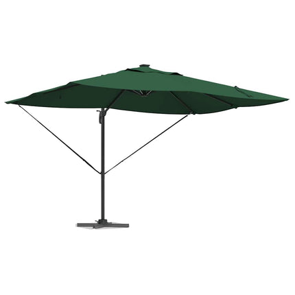 Parasoll Grön 352 x 251 x 265 cm Polyester och aluminium