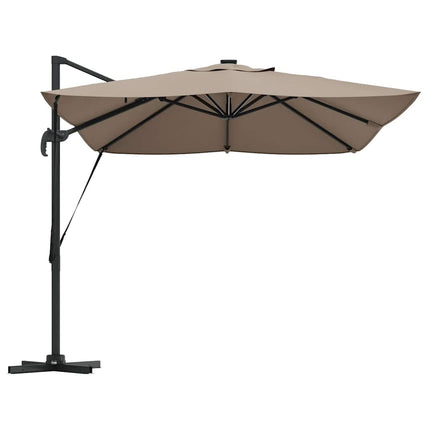 Parasoll Taupe 352 x 251 x 265 cm Polyester och aluminium