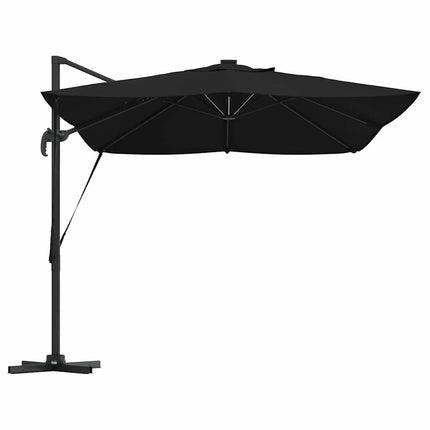 Parasoll Svart 352 x 251 x 265 cm Polyester och aluminium