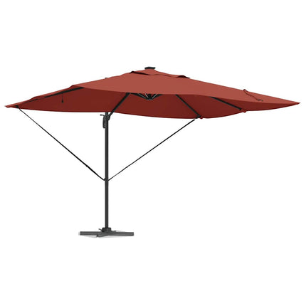 Parasoll Terracotta 352 x 251 x 265 cm Polyester och aluminium