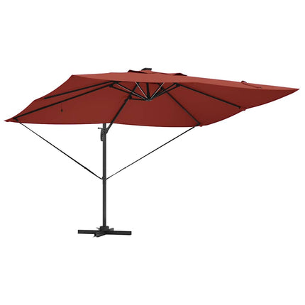 Parasoll Terracotta 352 x 251 x 265 cm Polyester och aluminium