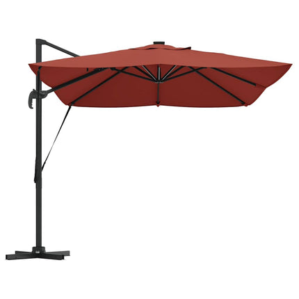 Parasoll Terracotta 352 x 251 x 265 cm Polyester och aluminium