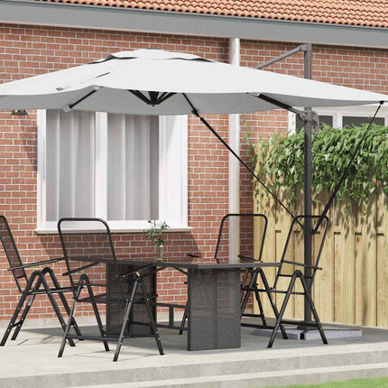 Roma Parasol Beige 286 x 284 x 265 cm Aluminium och Polyester