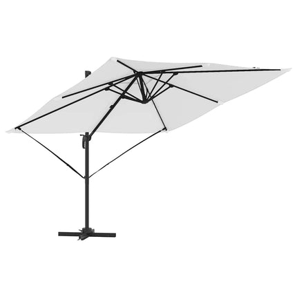 Roma Parasol Beige 286 x 284 x 265 cm Aluminium och Polyester