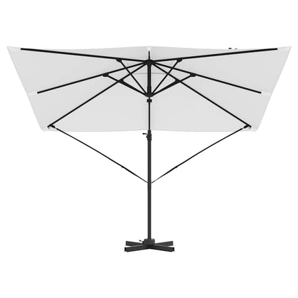 Roma Parasol Beige 286 x 284 x 265 cm Aluminium och Polyester