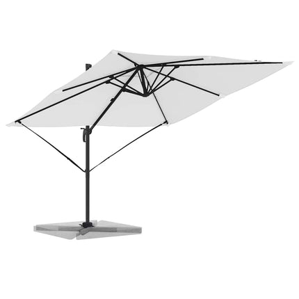 Roma Parasol Beige 286 x 284 x 265 cm Aluminium och Polyester