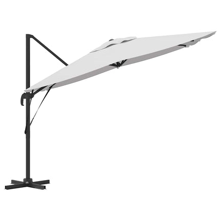 Roma Parasol Beige 286 x 284 x 265 cm Aluminium och Polyester
