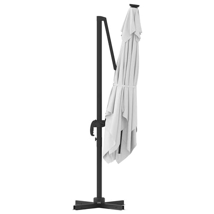 Roma Parasol Beige 286 x 284 x 265 cm Aluminium och Polyester