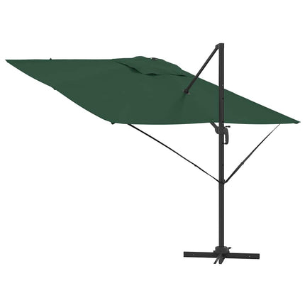 Roma Parasol Grön 286 x 284 x 265 cm Aluminium och Polyester