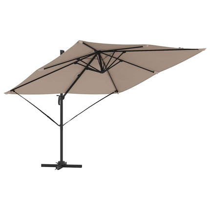 Roma Parasol Taupe 286 x 284 x 265 cm Aluminium och Polyester