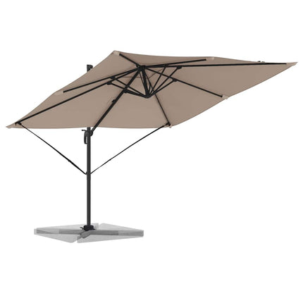 Roma Parasol Taupe 286 x 284 x 265 cm Aluminium och Polyester