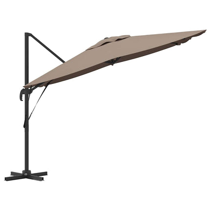 Roma Parasol Taupe 286 x 284 x 265 cm Aluminium och Polyester
