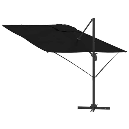 Roma Parasol Svart 286 x 284 x 265 cm Aluminium och Polyester