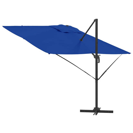 Roma Parasol Blå 286 x 284 x 265 cm Aluminium och Polyester