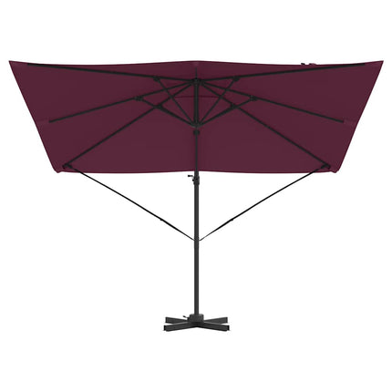 Roma Parasol Röd 286 x 284 x 265 cm Aluminium och Polyester