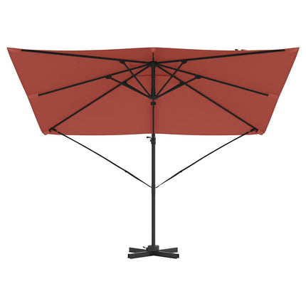 Roma Parasol Röd 286 x 284 x 265 cm Aluminium och Polyester